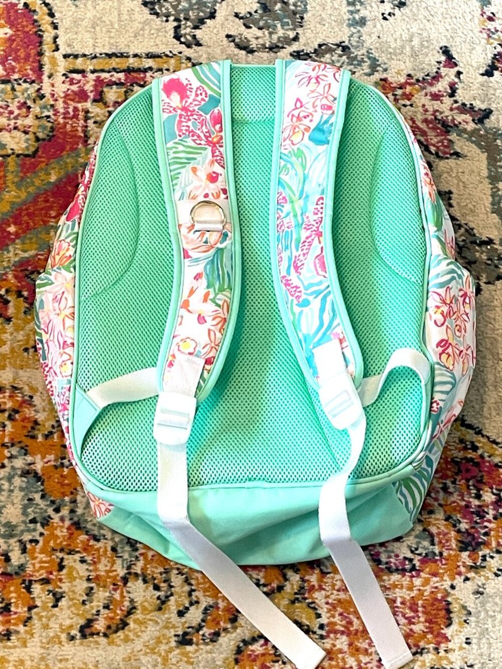 Lilly Pulitzer Viva Flora Large Backpack-EUC - Picture 11 of 16